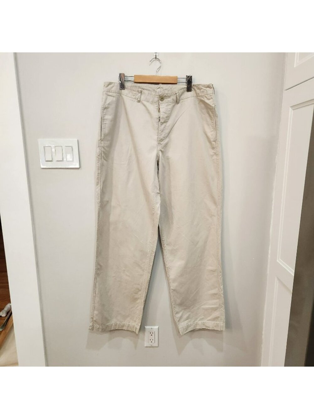 VTG Polo Sport By Ralph Lauren Pants Mens Size 36x34 Khaki Chino Casual Cotton